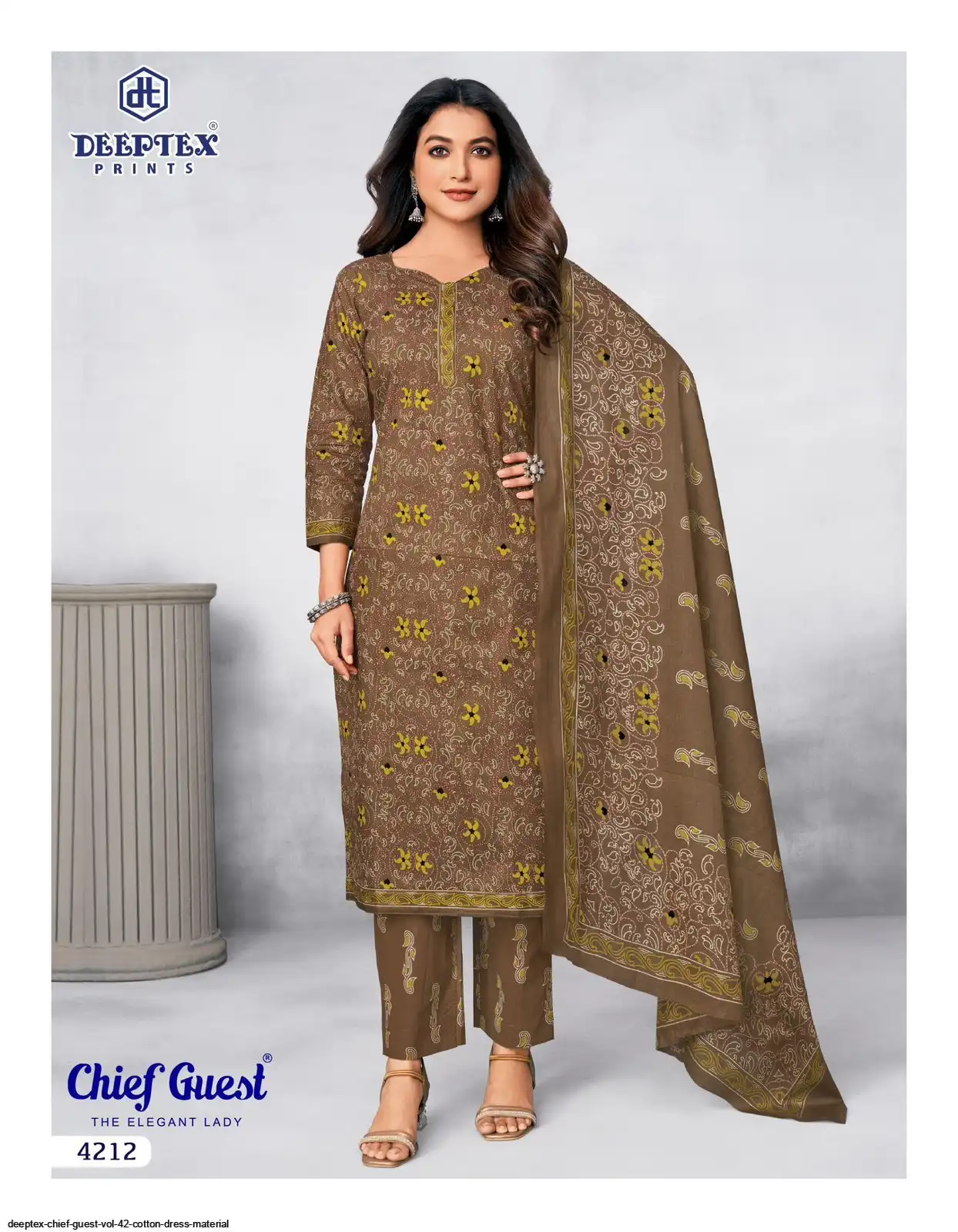 Chief Guest Vol-42 Cotton Dress Material Set