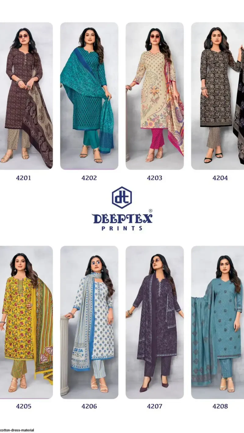 Chief Guest Vol-42 Cotton Dress Material Set