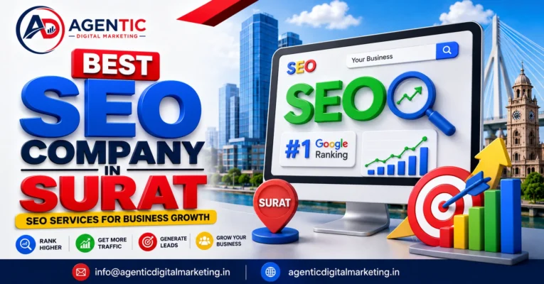 Best SEO Company in Surat offering SEO Services for Business Growth, Google Ranking Improvement, Local SEO, Technical SEO, and Lead Generation by Agentic Digital Marketing