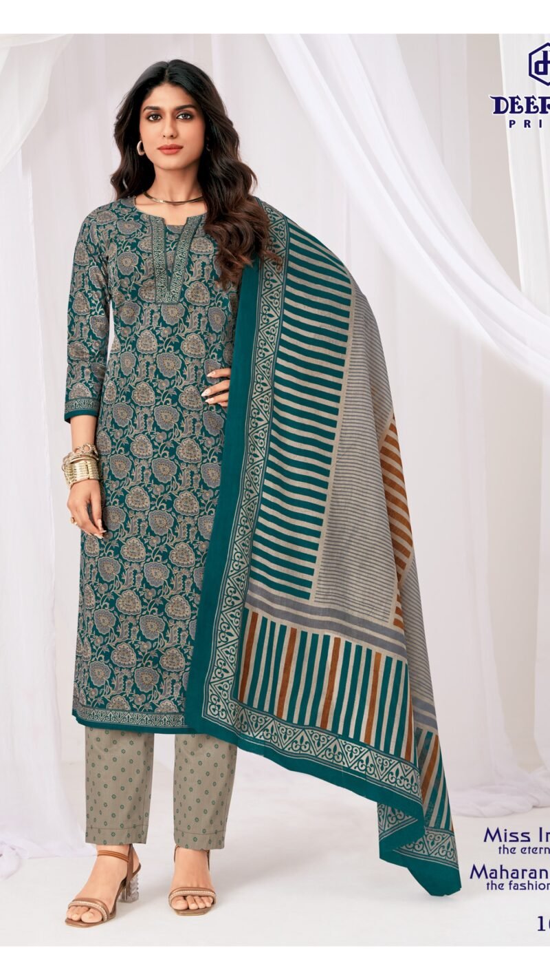 Deeptex Miss India Vol 100 cotton dress material catalogue by Deeptex Prints