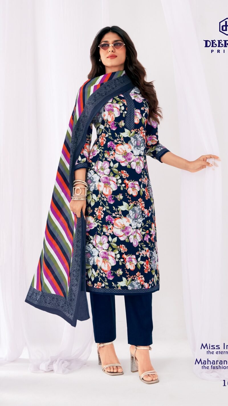 Deeptex Miss India Vol 100 cotton dress material catalogue by Deeptex Prints