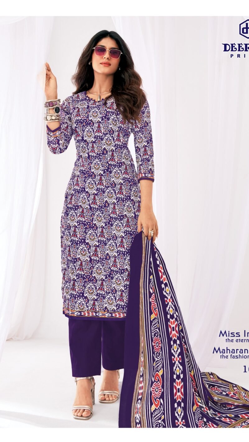 Deeptex Miss India Vol 100 cotton dress material catalogue by Deeptex Prints