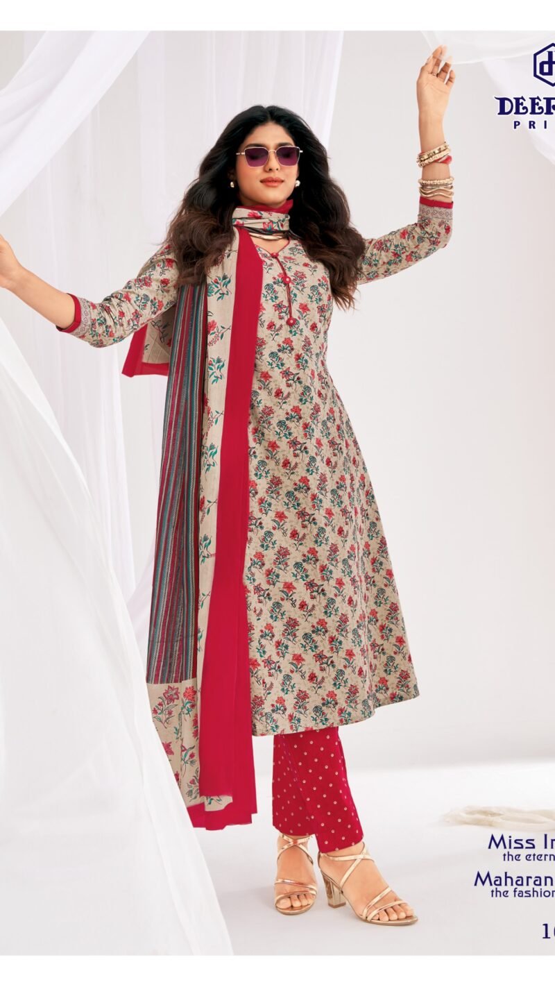 Deeptex Miss India Vol 100 cotton dress material catalogue by Deeptex Prints